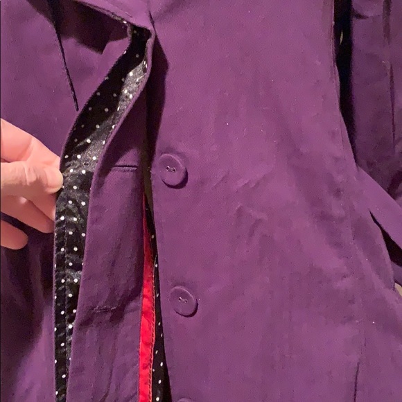 Polka dot button down coat💋 - Picture 5 of 8